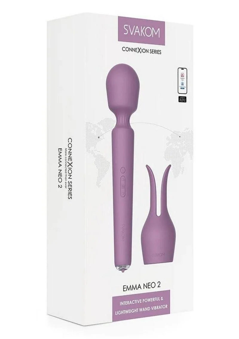 Svakom Emma Neo 2 Wand Vibrator App-Controlled Silicone Massager - Image 4