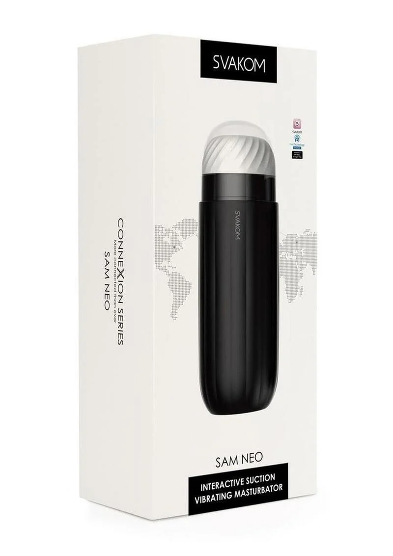 Svakom Sam Neo Interactive Suction Vibrating Masturbator - Image 4