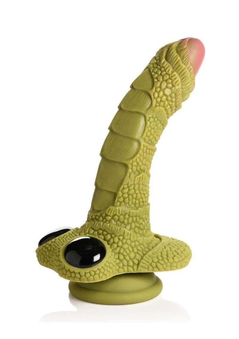 Swamp Monster Green Scaly Silicone Dildo