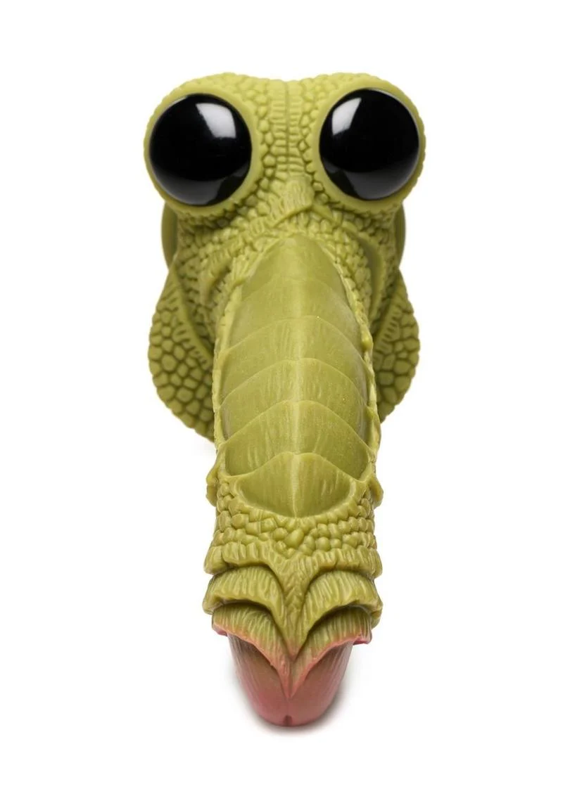 Swamp Monster Green Scaly Silicone Dildo - Image 2