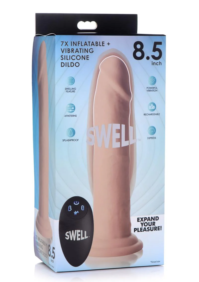 Swell 7X Inflatable And Vibrating Rechargeable Silicone Dildo - Image 8