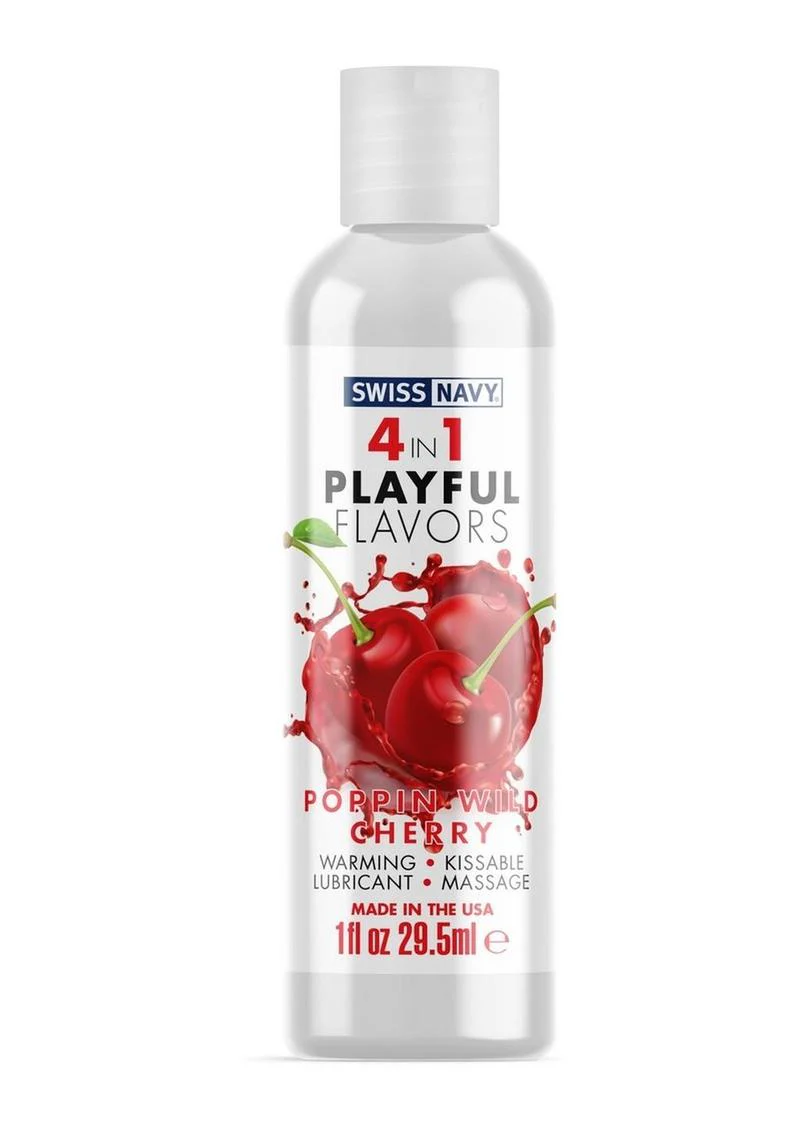 Swiss Navy 4 in 1 Playful Flavors Warming Cherry Lubricant