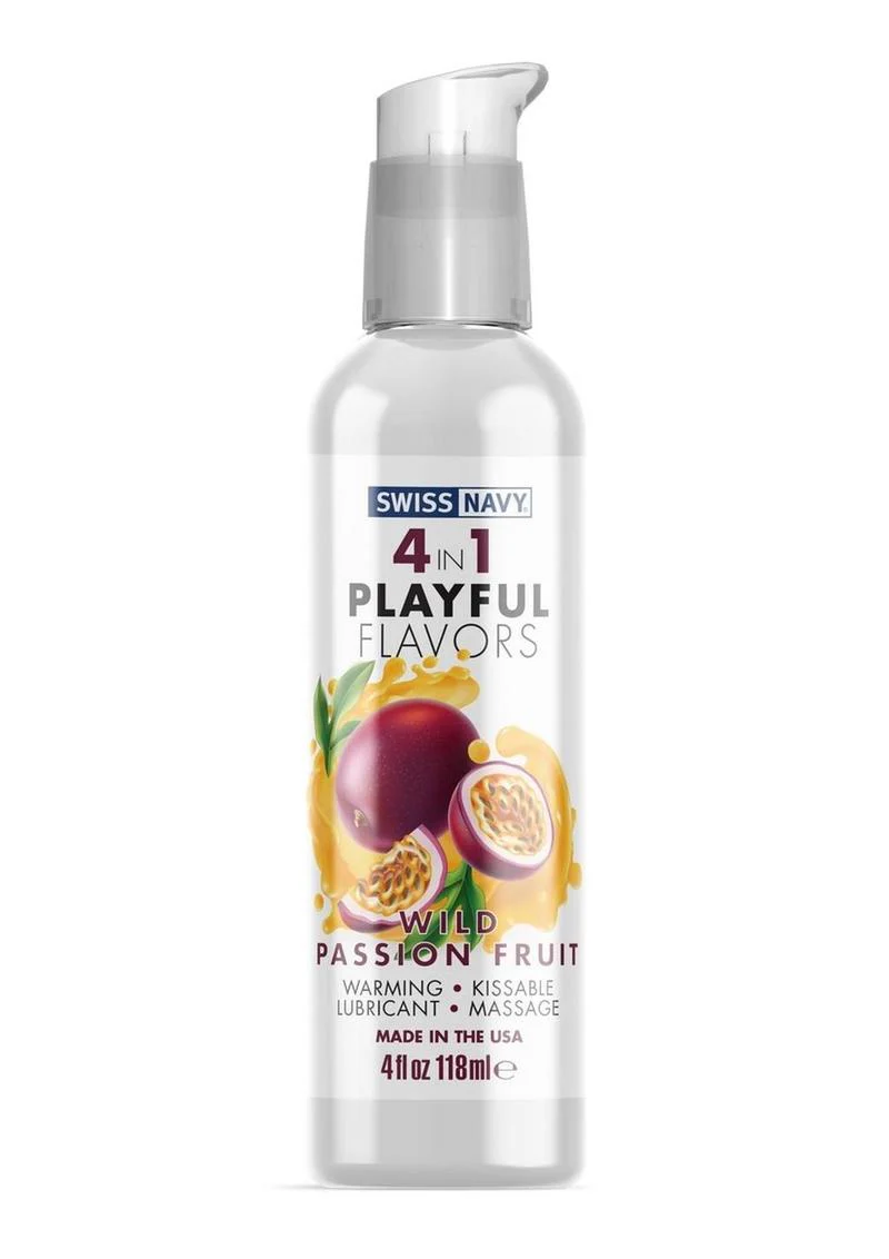 Swiss Navy 4-in-1 Wild Passion Fruit Flavored Lubricant - Image 2