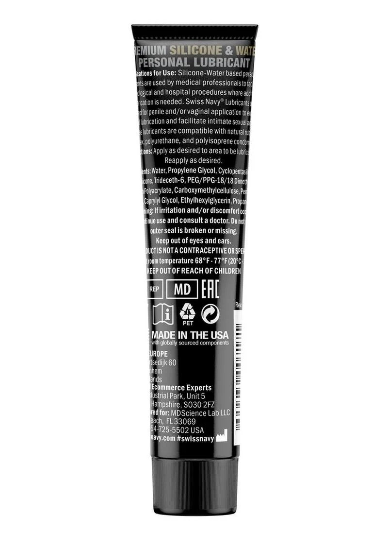Swiss Navy Hybrid Premium Silicone And Water Lubricant - Image 4