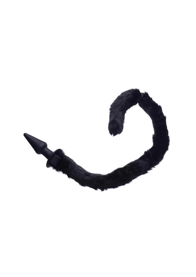 Tailz Black Purrfect  Cat Tail Anal Plug & Mask Set - Image 3