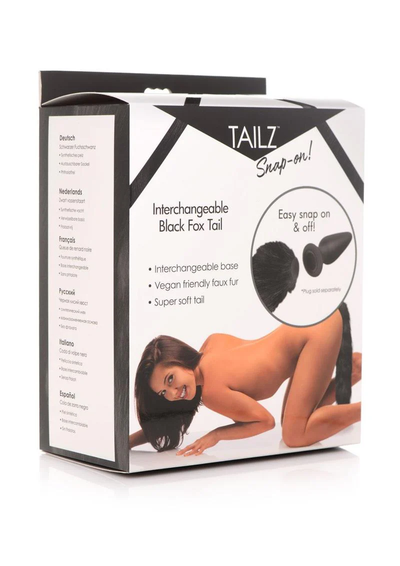 Tailz Interchangeable Fox Tail Vegan Friendly Faux Fur Anal Accessory - Image 9