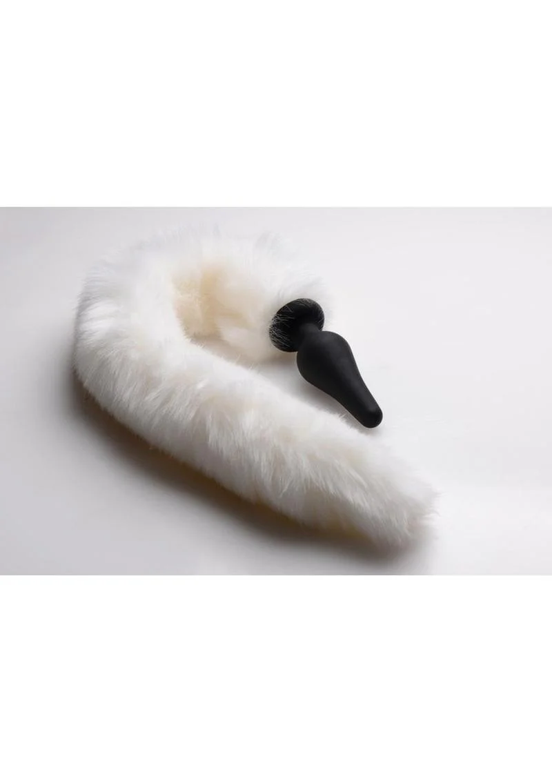 Tailz White Fox Tail Anal Plug And Ears Set Seductive Roleplay Fantasy - Image 3