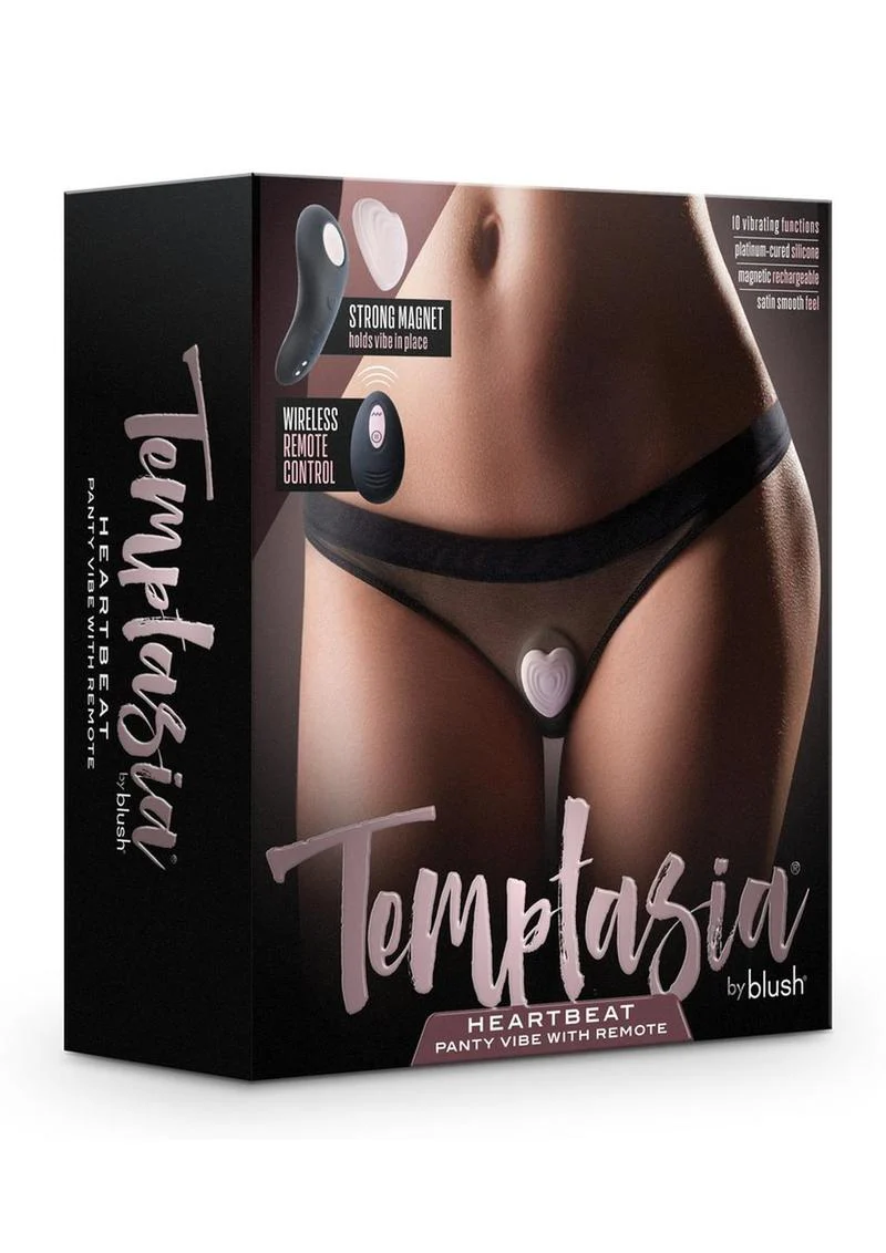 Temptasia Heartbeat Panty Vibe with Remote Rechargeable Silicone - Image 4