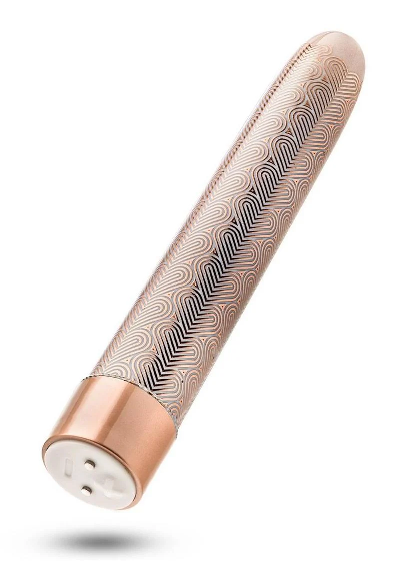 The Collection Lattice Slimline Vibrator Limited Edition Rose Gold - Image 3
