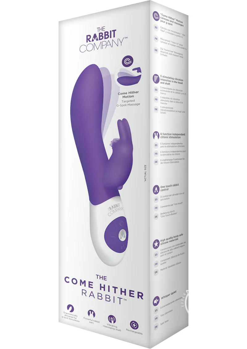 The Come Hither Rabbit Rechargeable Silicone G-Spot Vibrator - Image 10