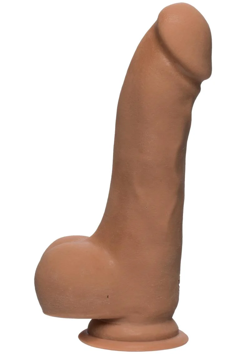 The D by Doc Johnson Master D Dual Density Dildo with Balls ULTRASKYN - Image 2
