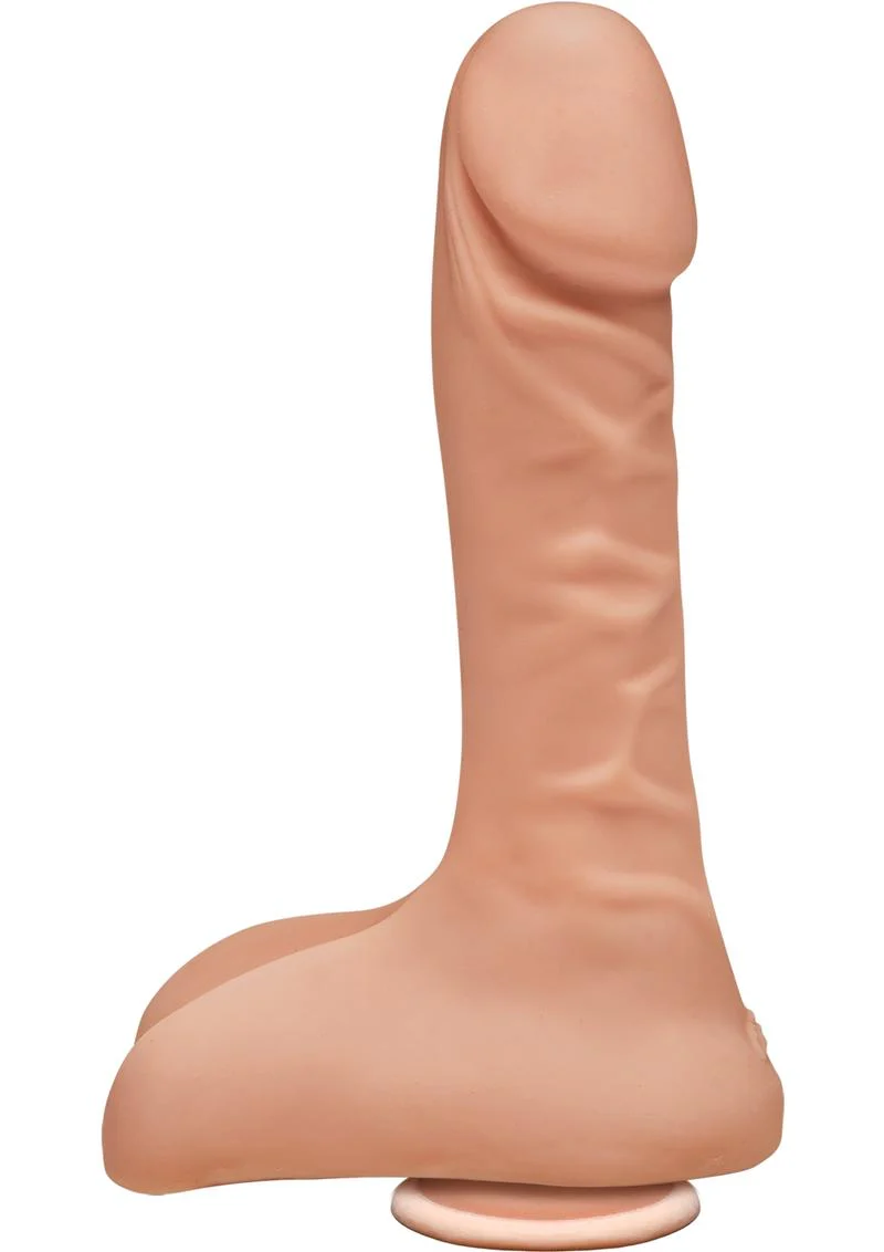 The D by Doc Johnson Super D 9-Inch Dildo with Balls