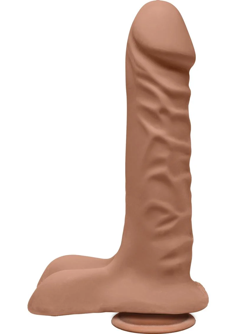 The D by Doc Johnson Super D Dual Density Dildo with Balls - Image 4