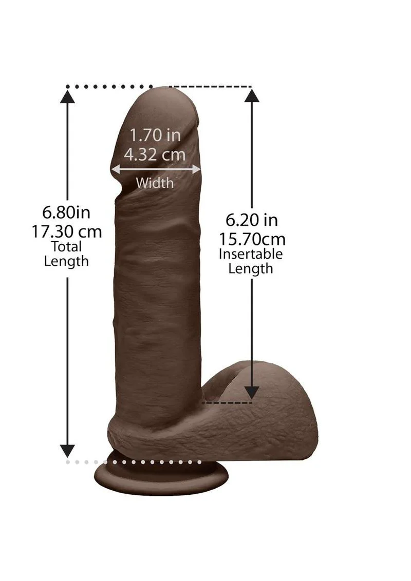 The D Perfect D Dual Density ULTRASKYN Dildo with Balls - Image 4