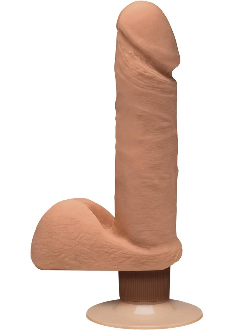 The D Perfect Dual Density Vibrating Dildo With Balls