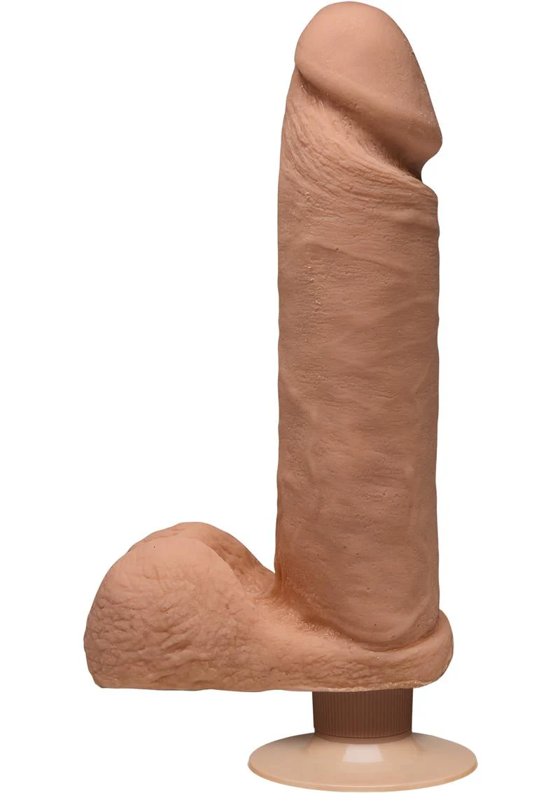 The D Perfect Dual Density Vibrating Dildo With Balls - Image 3