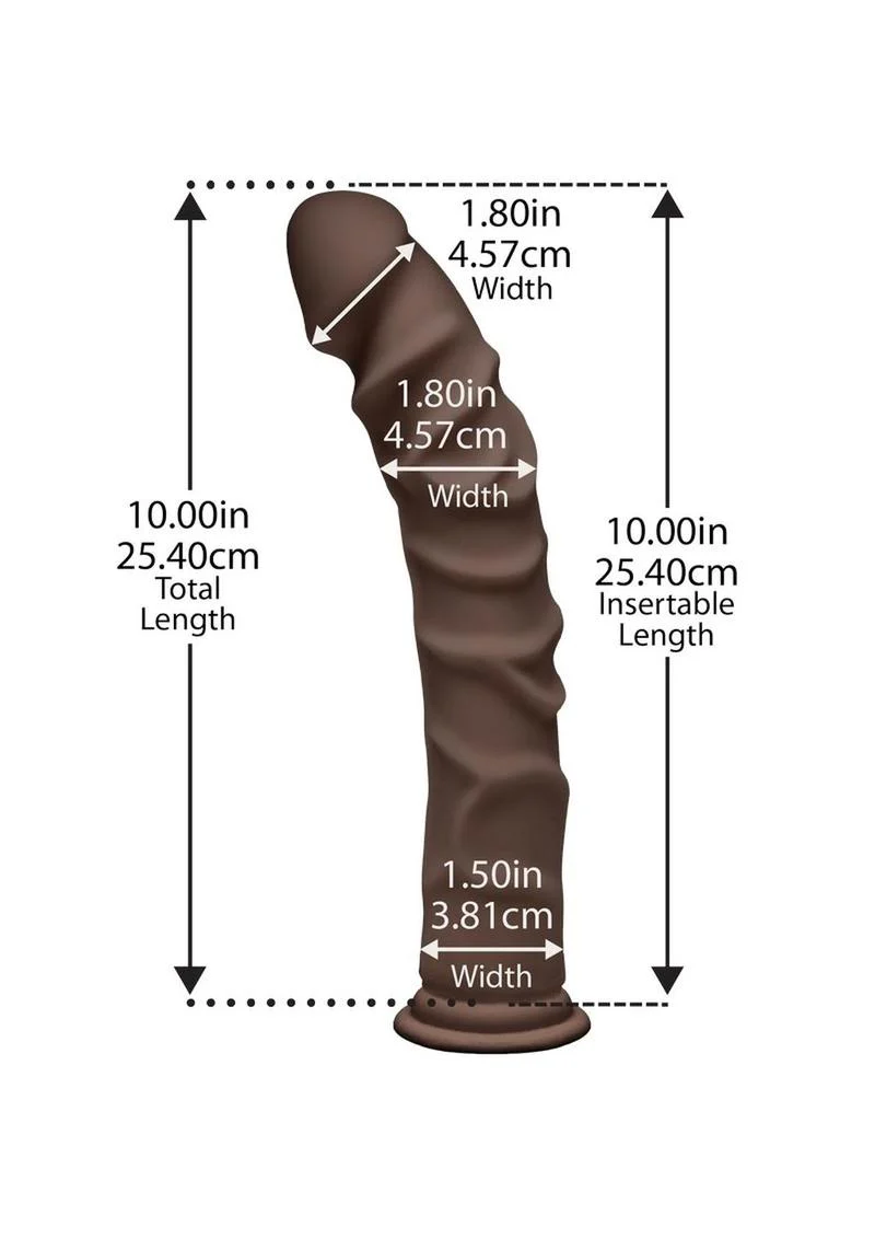 The D Ragin' D 10 Inch Dildo Dual Density Ultraskyn - Image 2