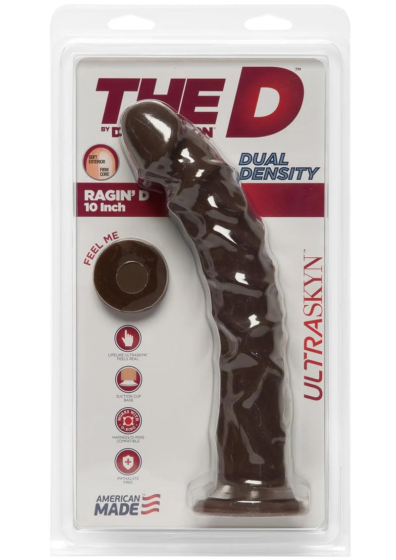The D Ragin' D 10 Inch Dildo Dual Density Ultraskyn - Image 7