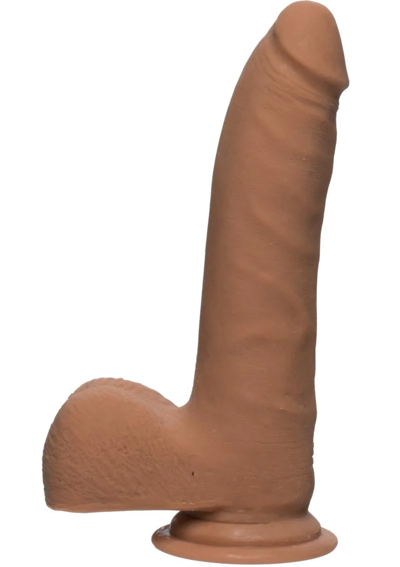 The D Realistic D ULTRASKYN Dual Density Slim with Balls Caramel