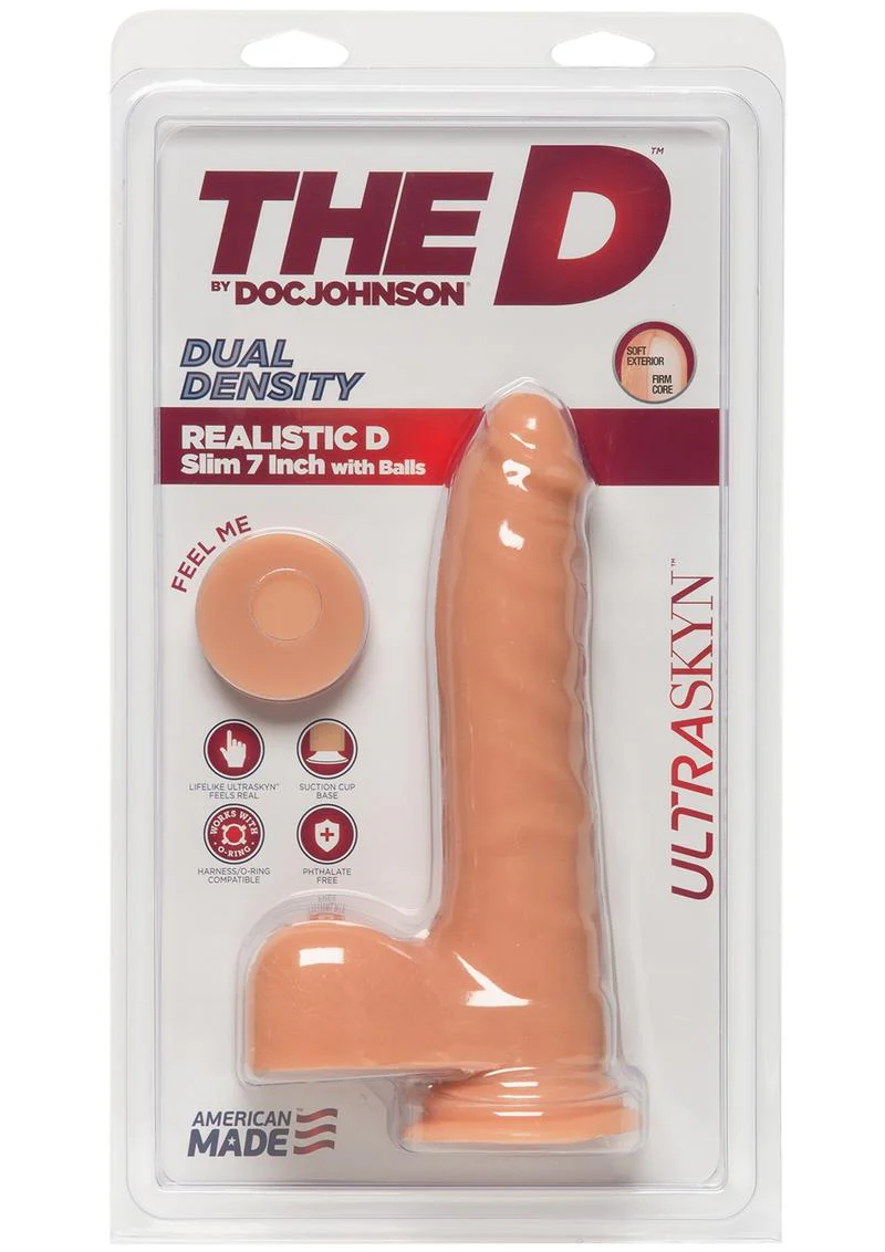 The D Realistic D ULTRASKYN Dual Density Slim with Balls Caramel - Image 5