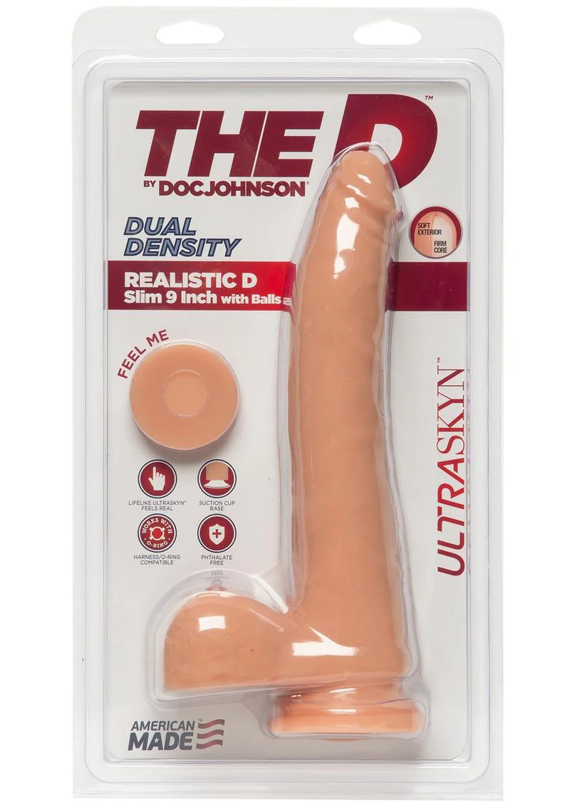 The D Realistic D ULTRASKYN Dual Density Slim with Balls Caramel - Image 6