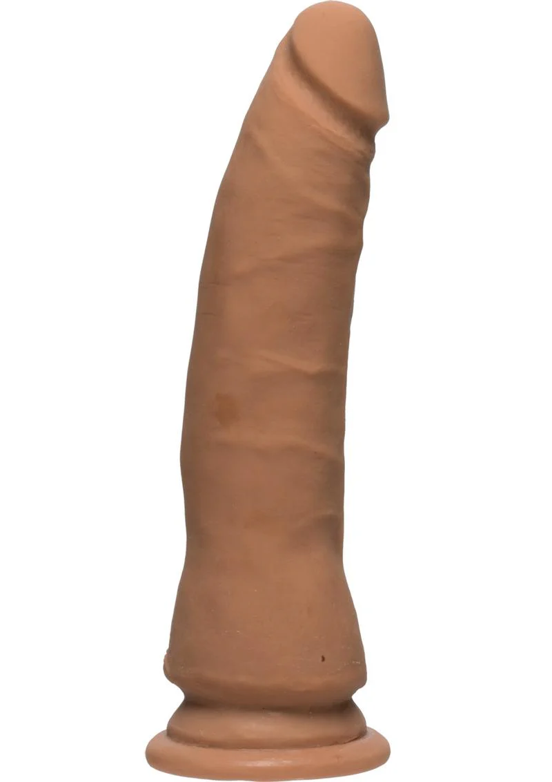 The D Slim D ULTRASKYN Dual Density 7 Inch Dildo Caramel