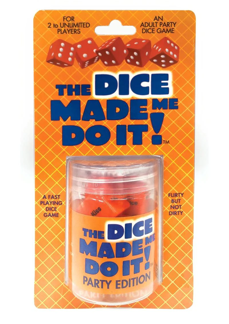 The Dice Made Me Do It! Party Edition Adult Dice Game Portable - Image 2