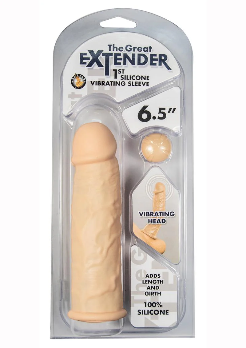 The Great Extender 1st Silicone Vibrating Sleeve - Image 7