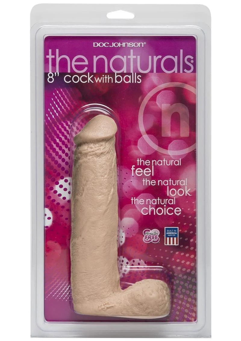 The Naturals Cock with Balls Vanilla by Doc Johnson - Image 6