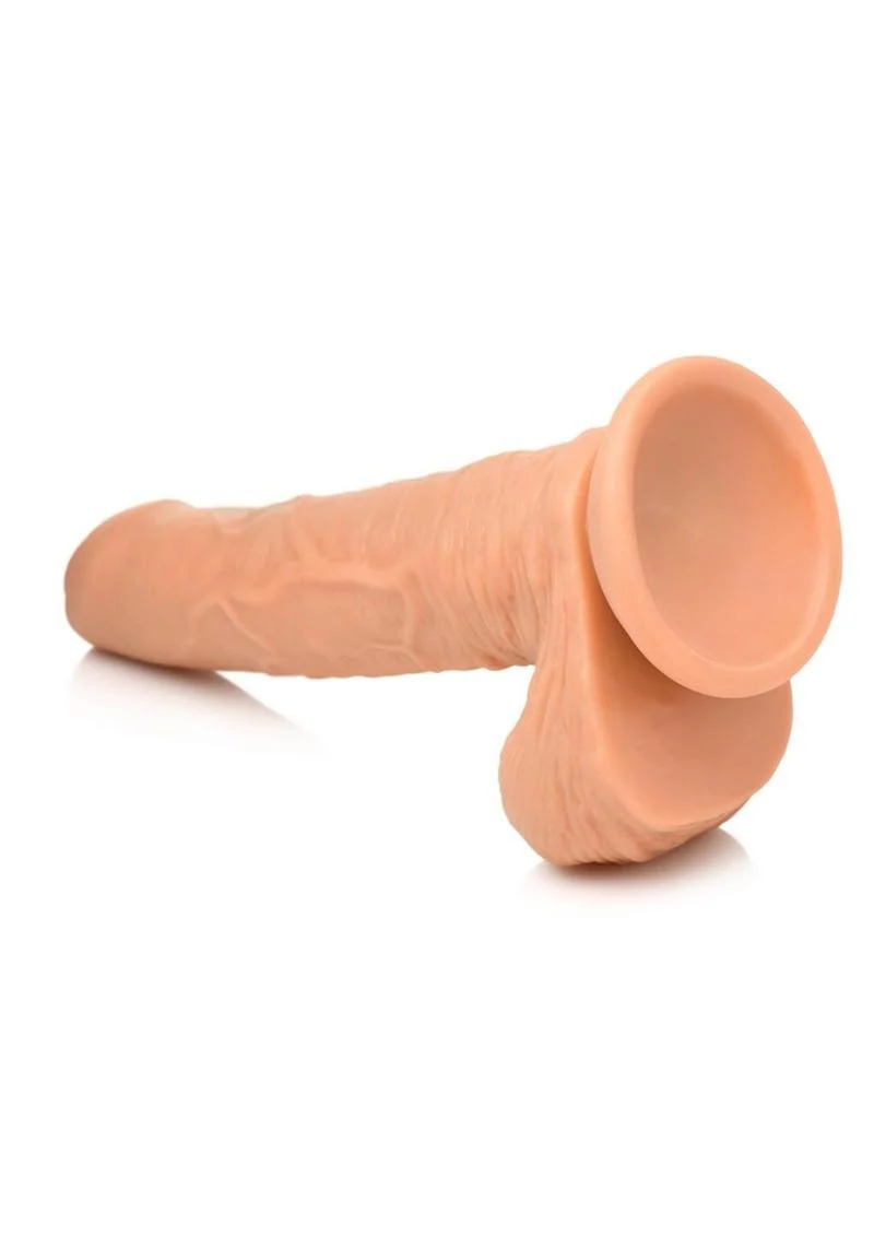 Thinz Uncut Dildo with Balls Realistic Vanilla Dildo - Image 5