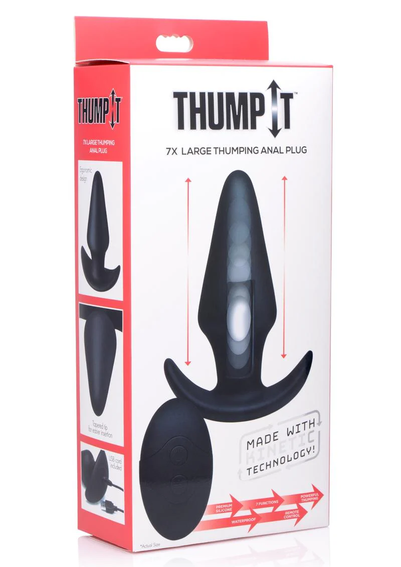 Thump It Large Thumping Anal Plug with Remote Control - Image 8