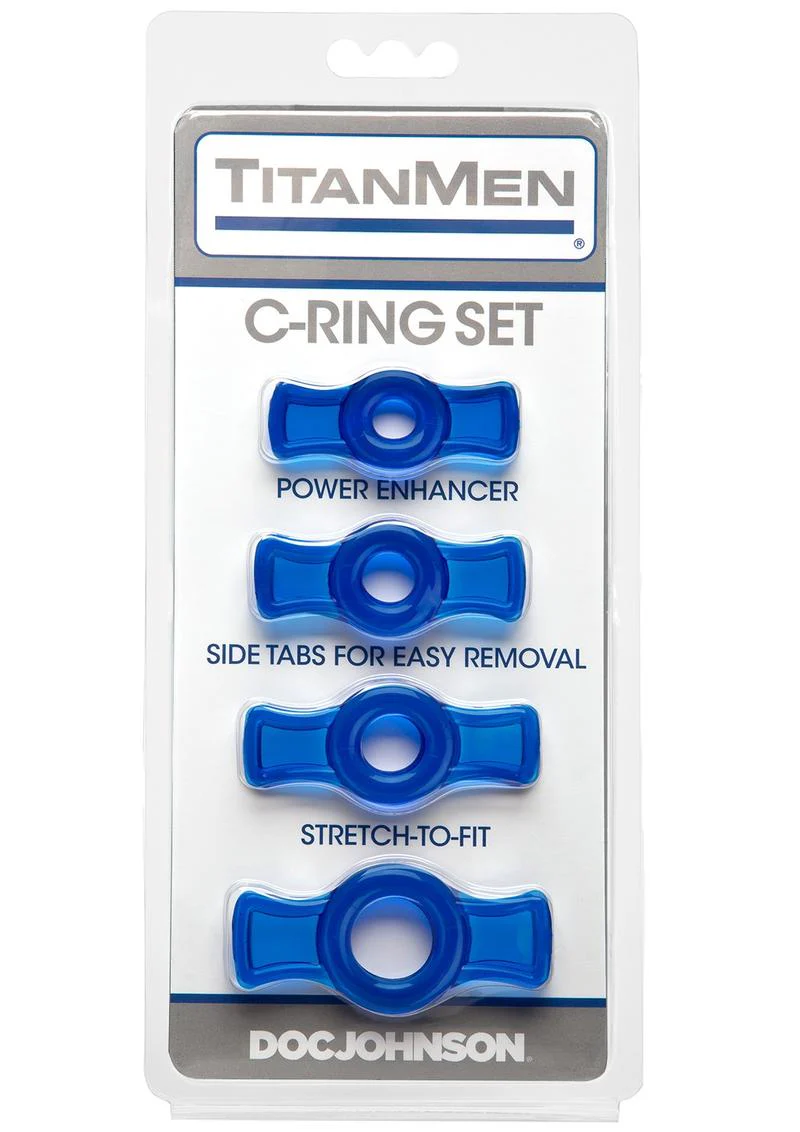 TitanMen C Ring Set Stretch-to-Fit Power Enhancers By Doc Johnson - Image 6