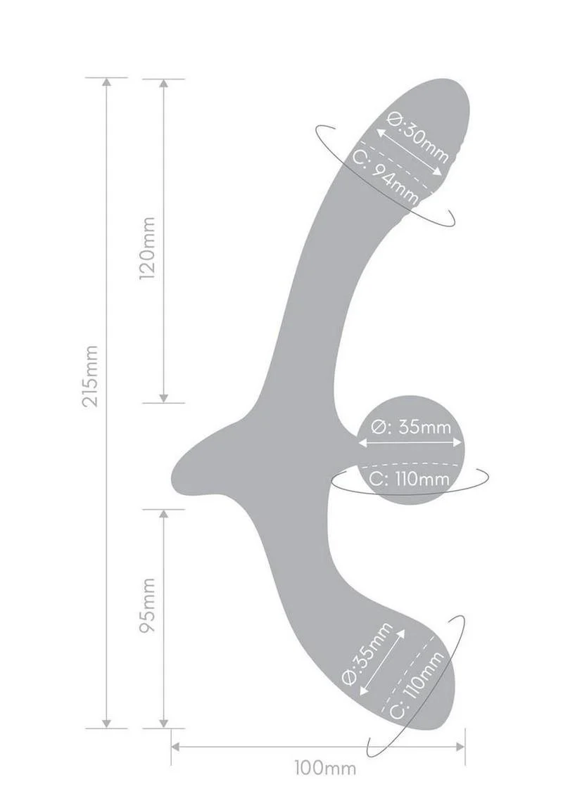 Together Double Tap Vibrating Strap-On - Image 3