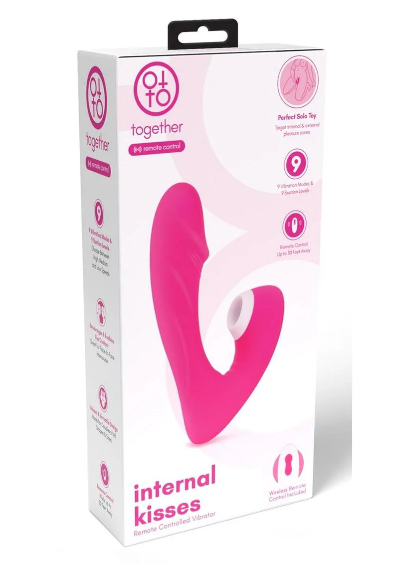 Together Internal Kisses Silicone Remote Control Vibrator - Image 4