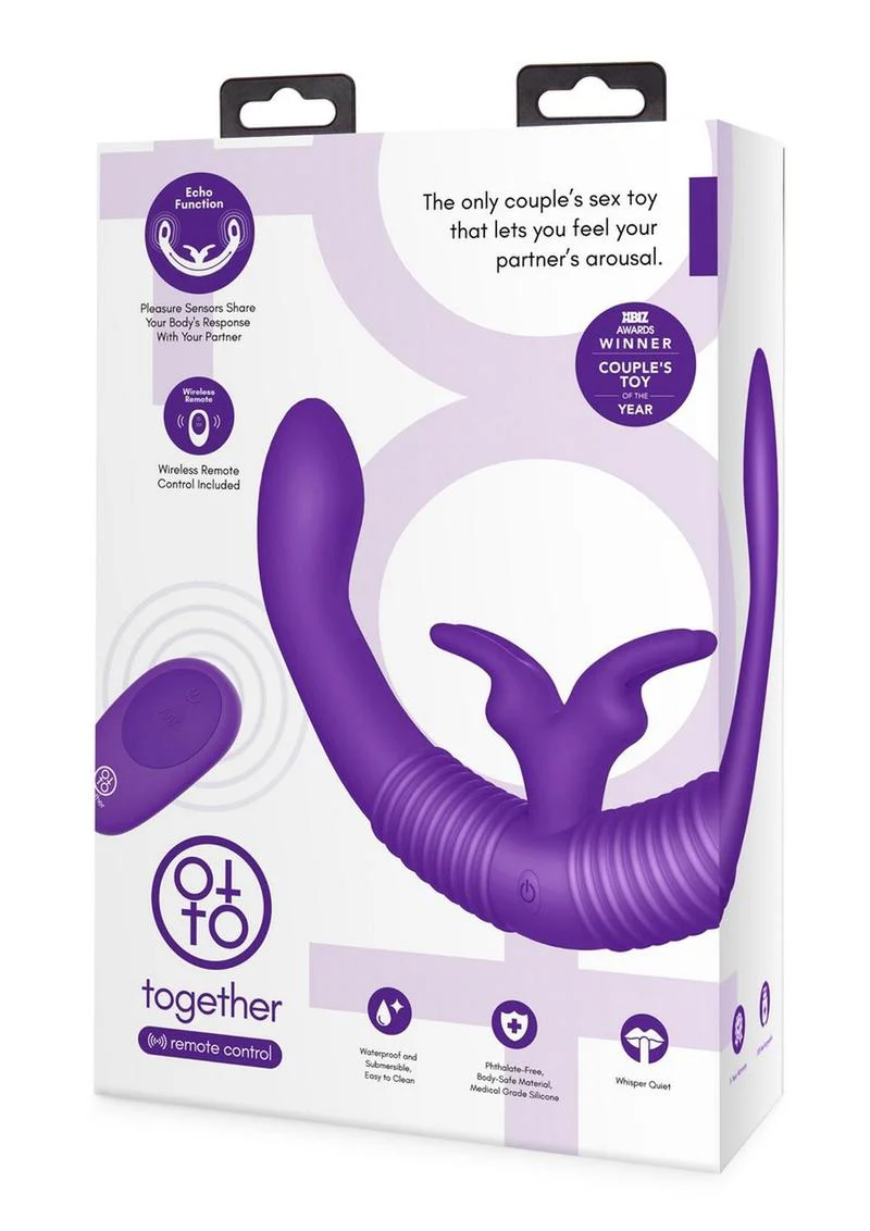Together Silicone Rechargeable Echo Function Couples Vibrator with Remote Control - Image 4