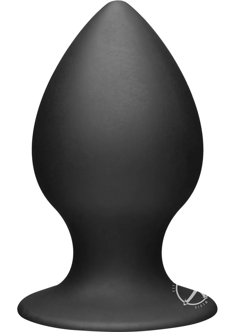 Tom of Finland Large Silicone Anal Plug Premium Black Silicone