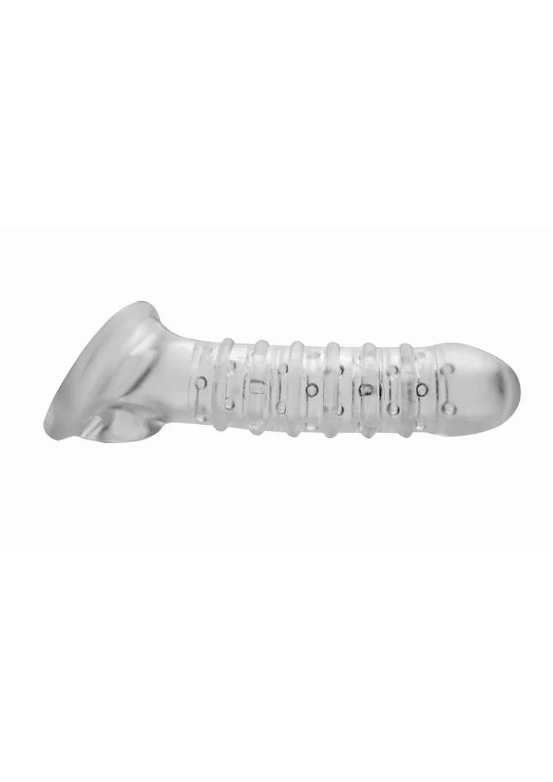 Tom of Finland Textured Girth Enhancer Clear Penis Sleeve - Image 2