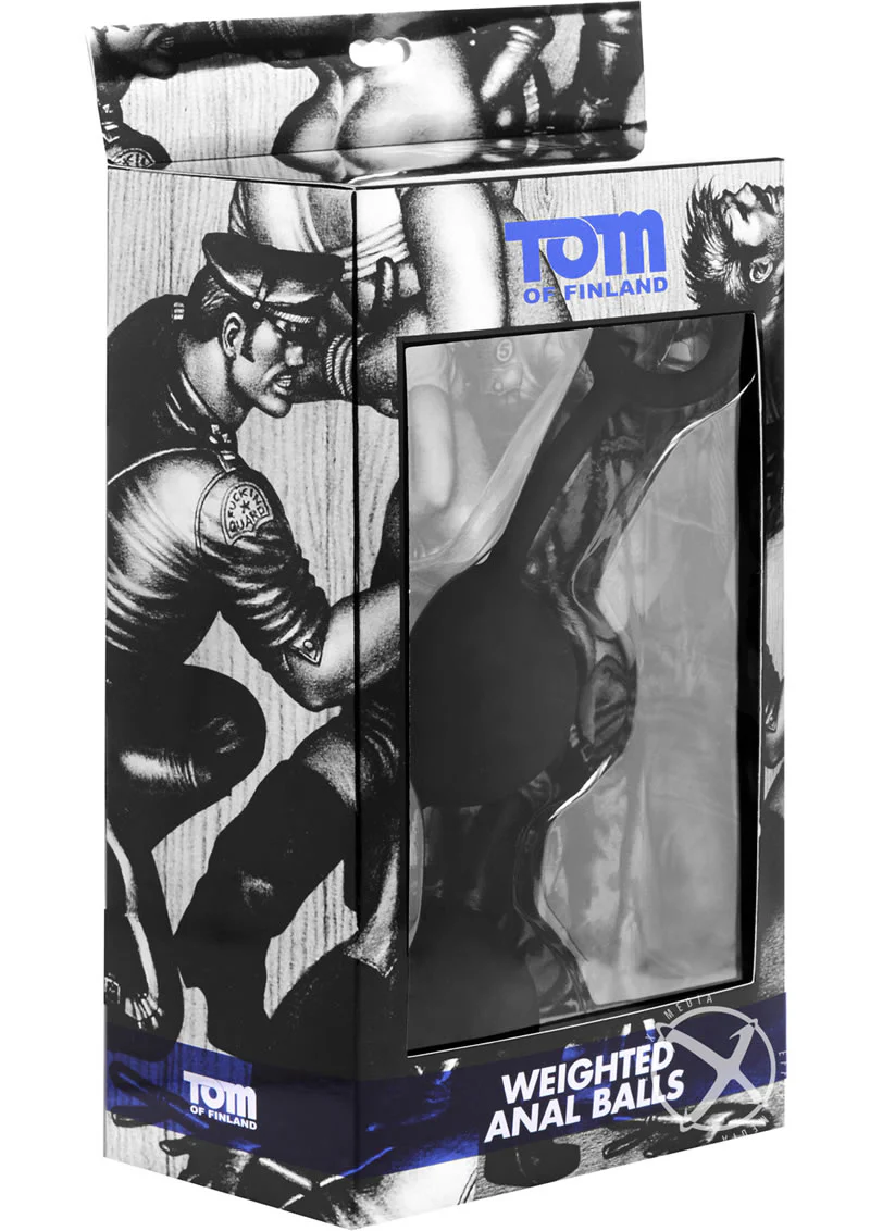 Tom of Finland Weighted Anal Balls Premium Clear Design - Image 3