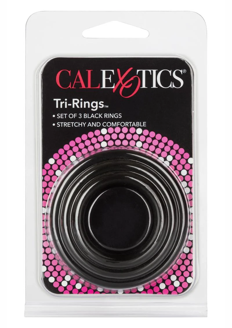 Tri Rings Multi Color Cock Ring Set - Image 16
