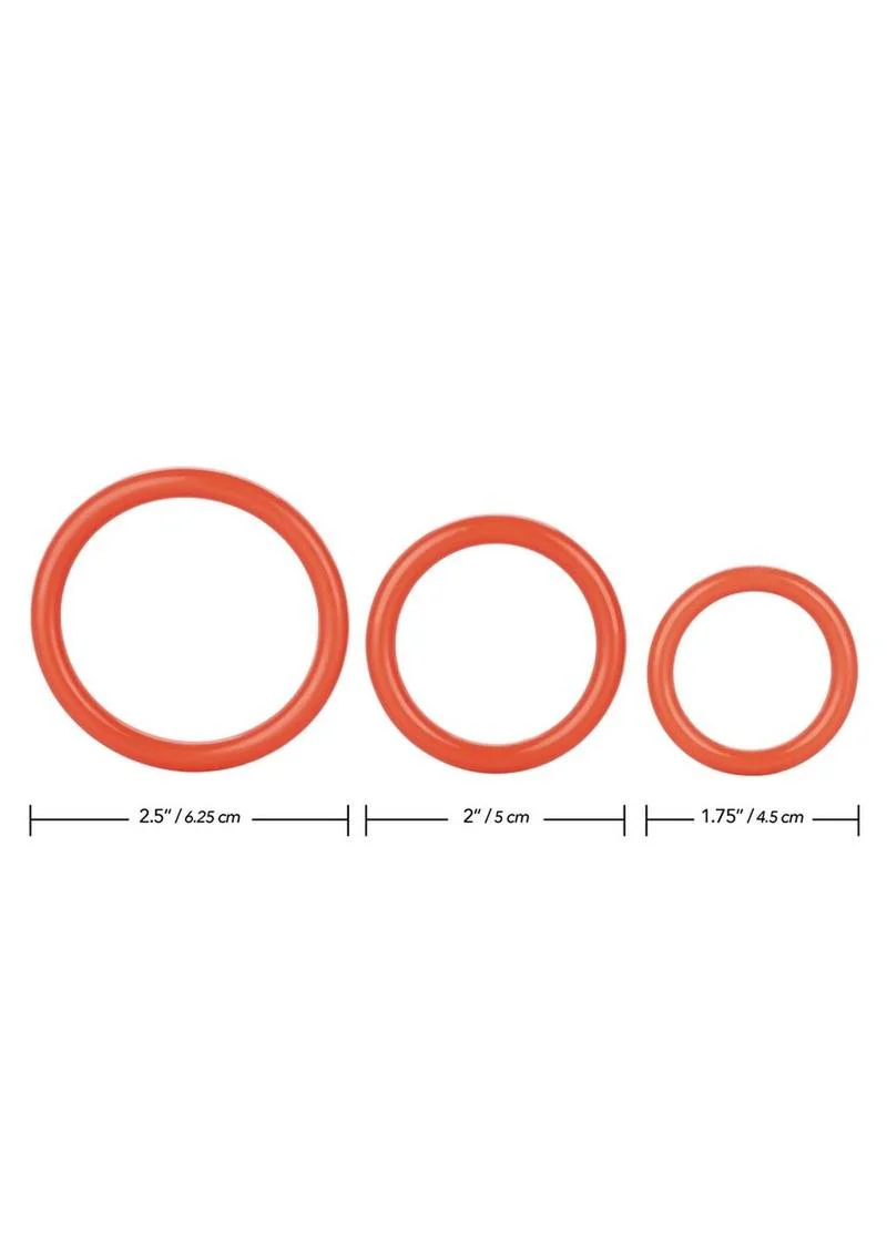 Tri Rings Multi Color Cock Ring Set - Image 9