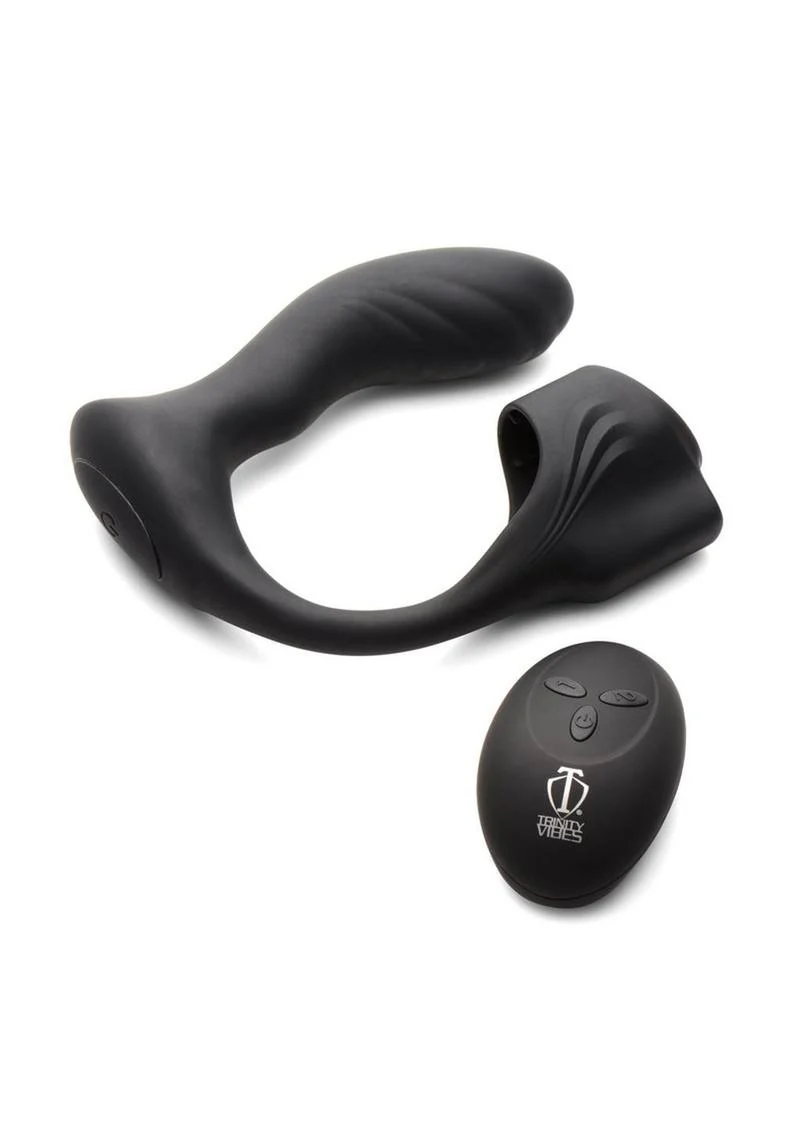 Trinity Men Silicone Prostate Plug with Ball Stretcher
