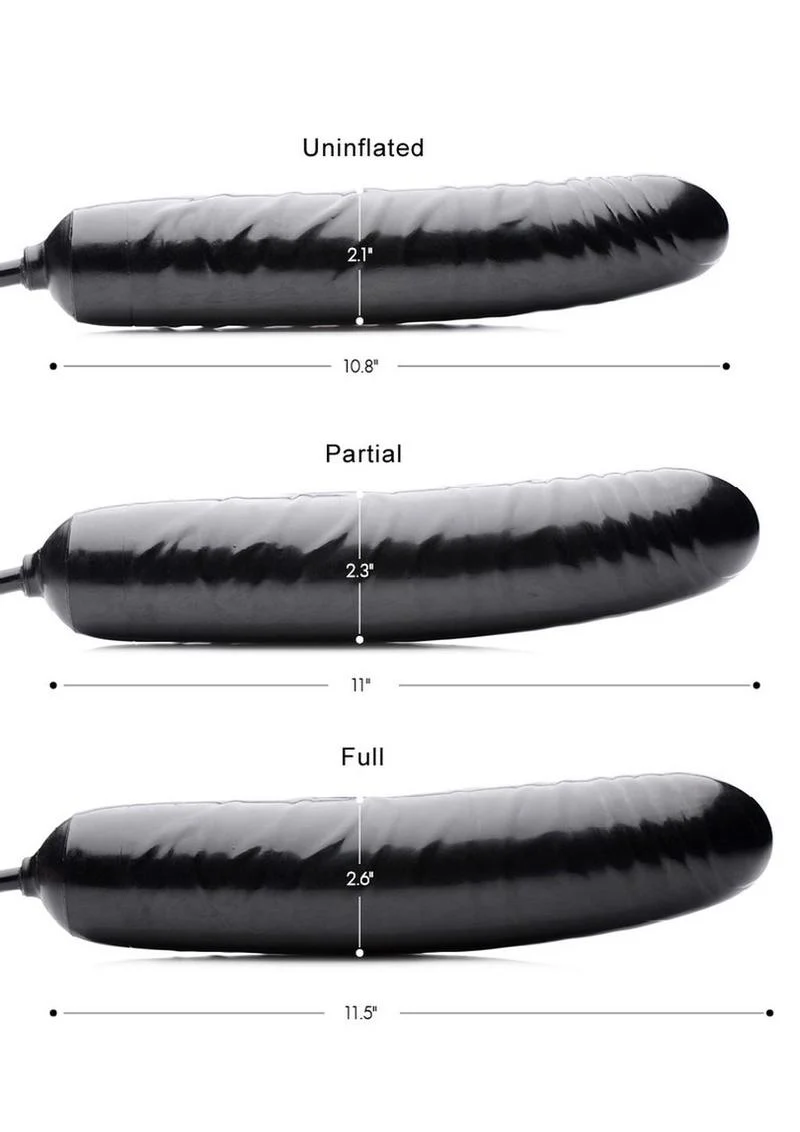 Trinity Vibes Inflatable 11-Inch Dildo Adjustable Size - Image 3