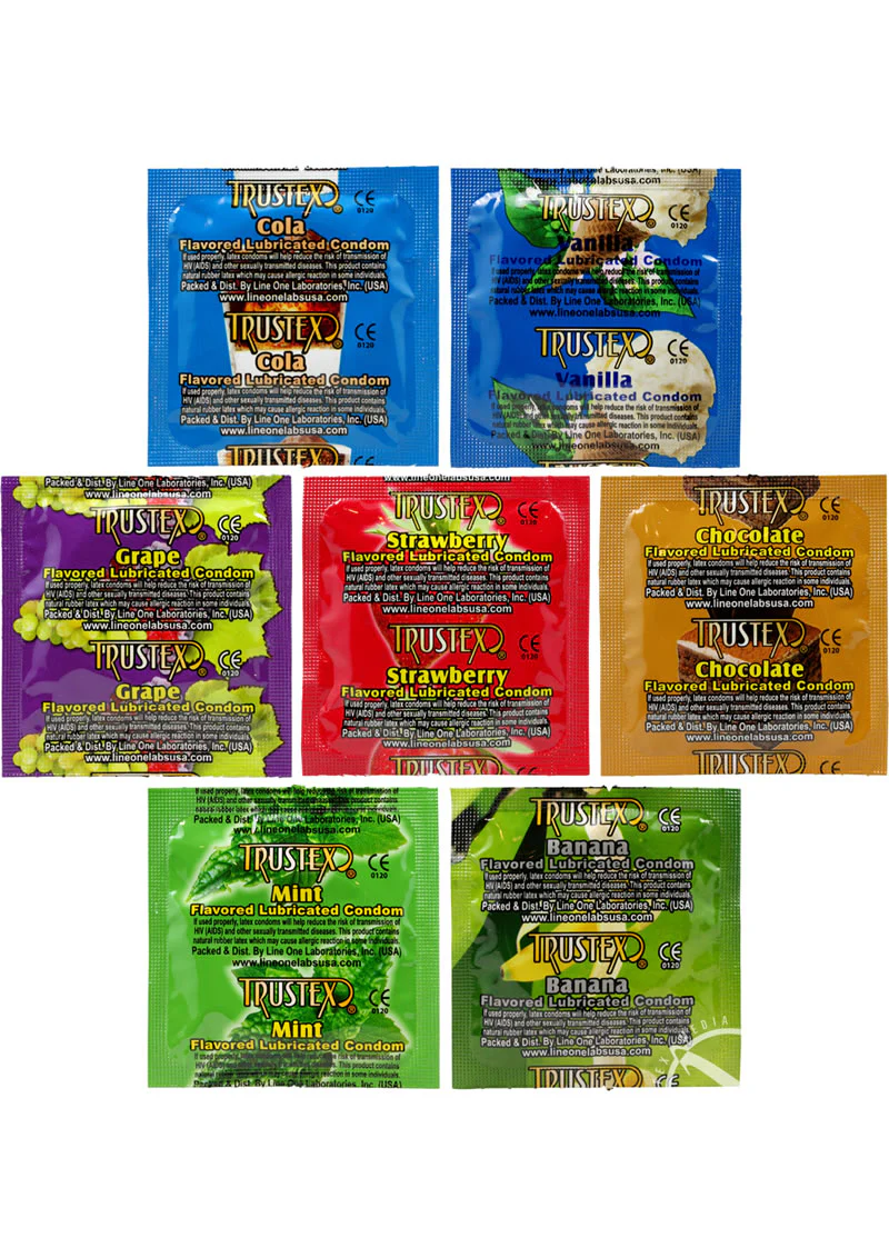 Trustex Assorted Flavored Lubricated Condoms