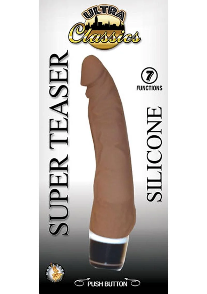 Ultra Classics Super Teaser Silicone Vibrating Dildo - Image 2