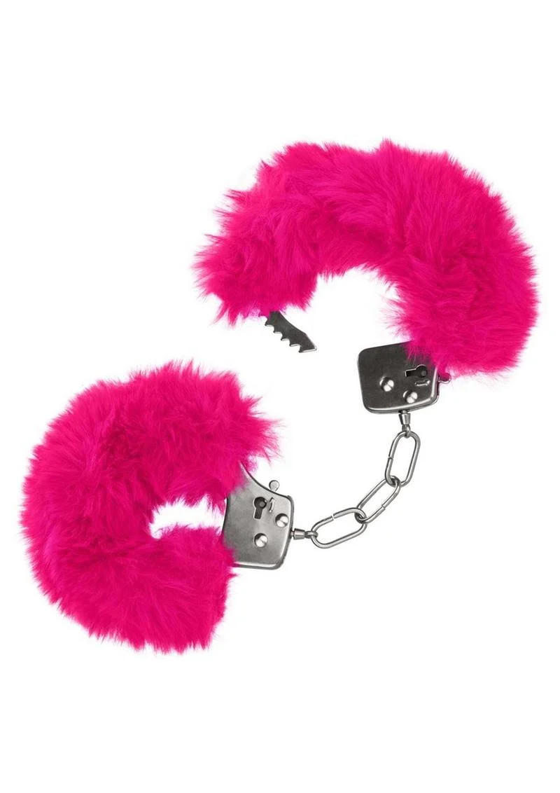 Ultra Fluffy Furry Cuffs Metal Handcuffs with Luxurious Faux Fur - Image 4