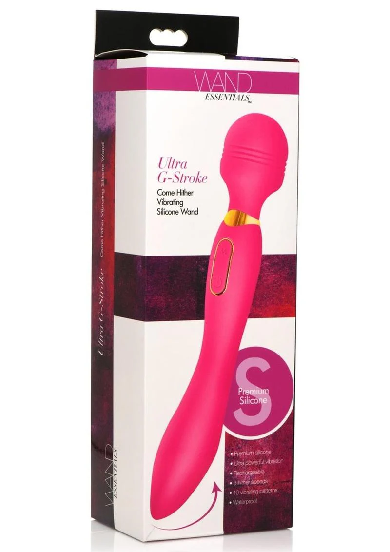 Ultra G-Stroke Come Hither Vibrating Silicone Wand - Image 4