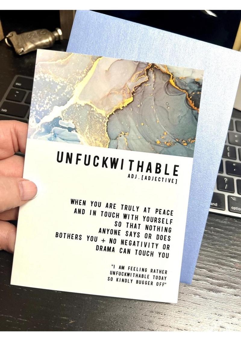 Unfuckwithable Greeting Card - Image 2