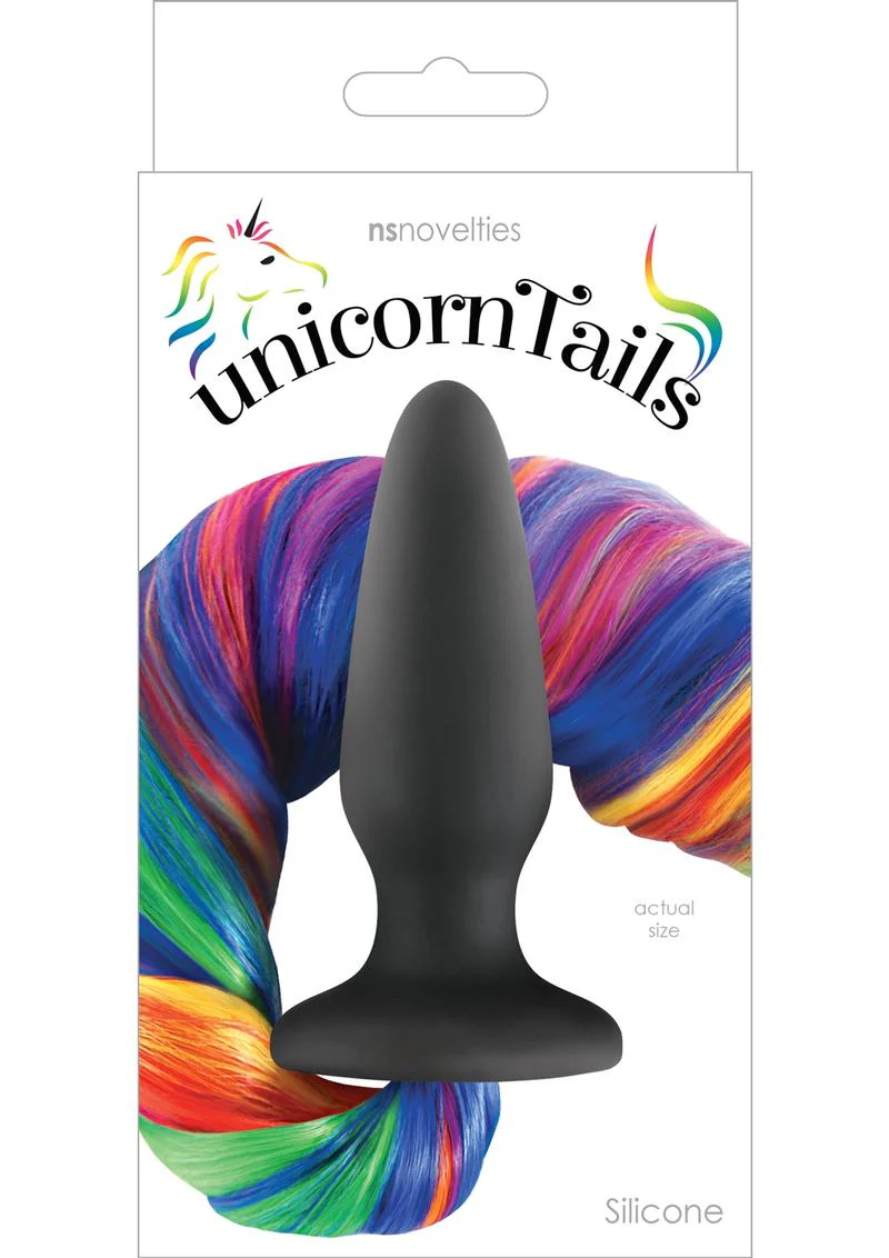 Unicorn Tails Silicone Anal Plug Available Rainbow - Image 3
