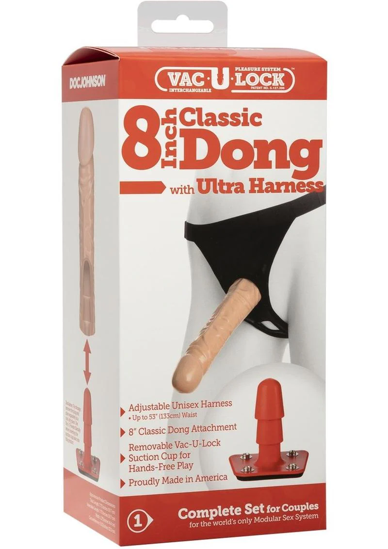 Vac-U-Lock Classic Dong with Ultra Harness - Image 4