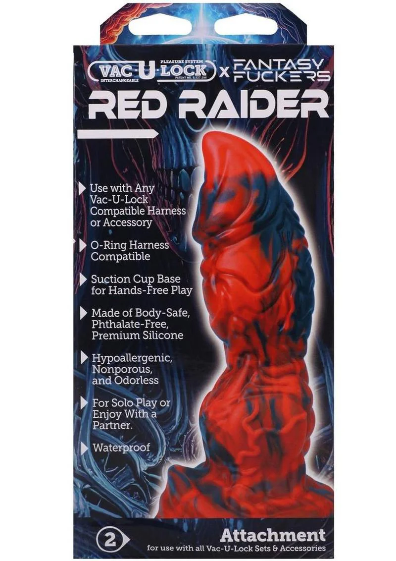 Vac-U-Lock Fantasy Fuckers Red Raider Dildo - Image 4